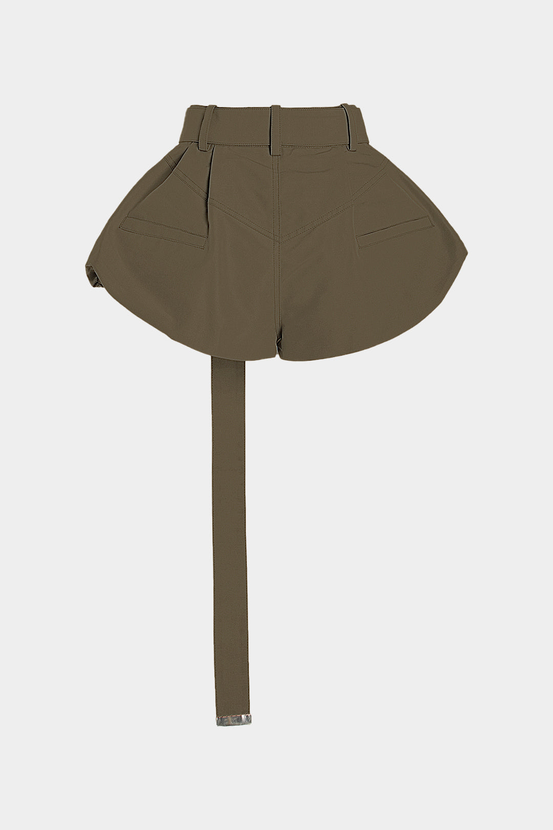 Aiertu  -  Solid Belted Shorts Aiertu