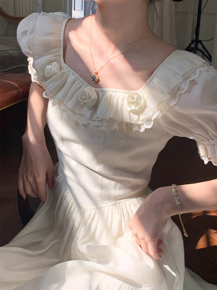 Aiertu  Lasira Light Academia Dress Aiertu