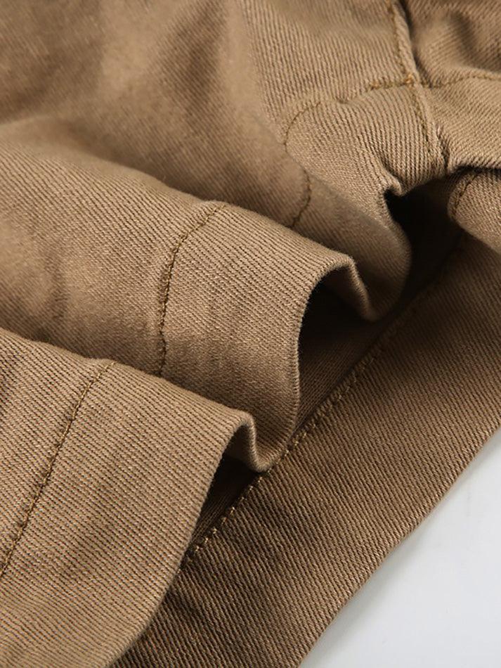 Aiertu  -Vintage Basic Low-Waist Denim Shorts aiertu