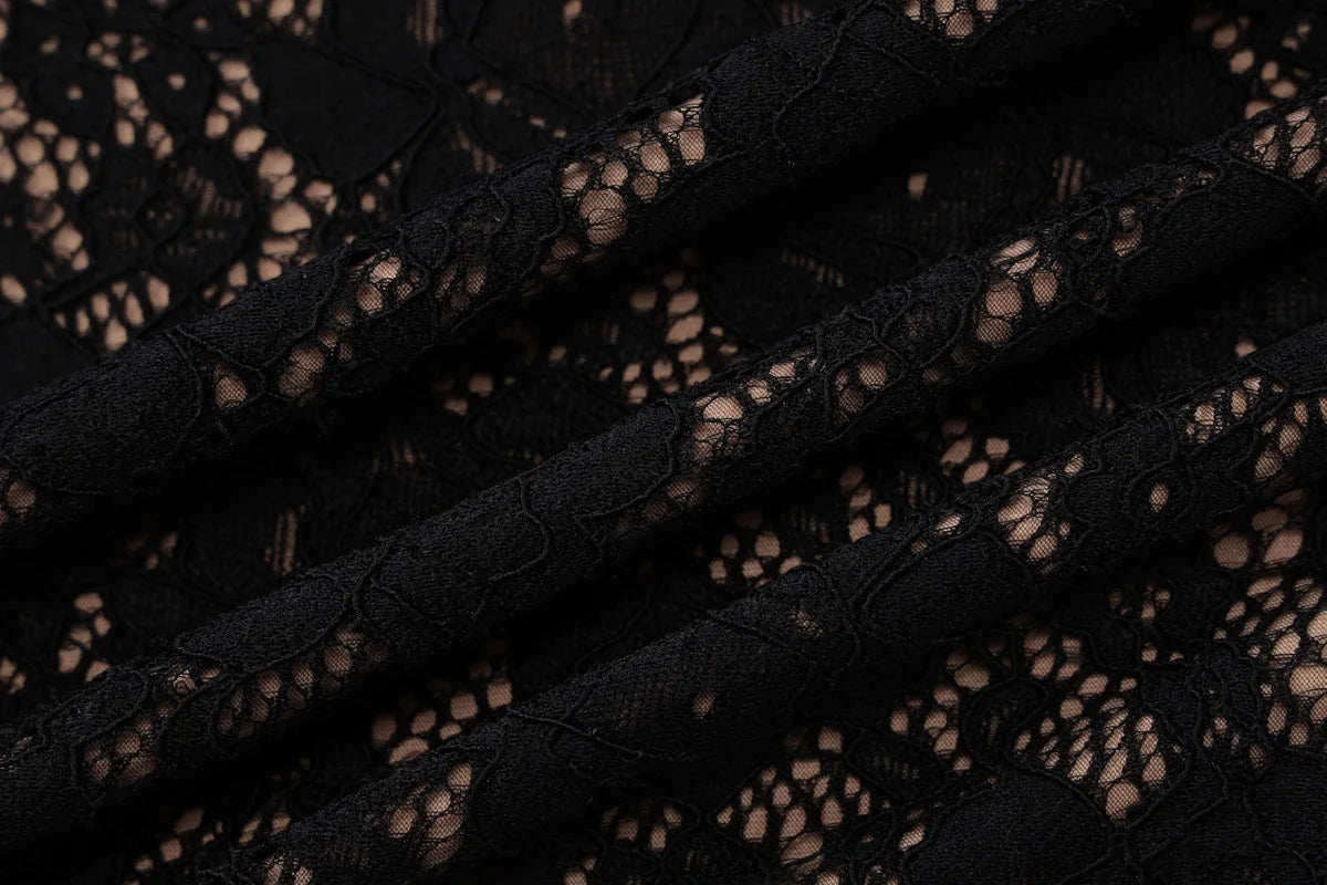 Aiertu  -  Women Fashion Sexy Black Camisole Lace Dress Spaghetti Straps Sleeveless Backless Asymmetrical Mixi Birthday Party Robe Clubwear Aiertu
