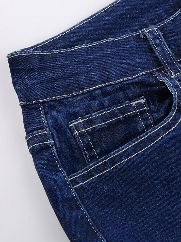 Aiertu  Classic High Waist Flare Jeans Aiertu
