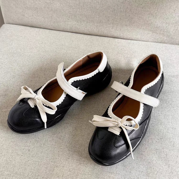 Aiertu  -  Bow Women Shoes Flats Sport Sneakers Summer New Sandals Designer Leather Loafers Woman Casual Running Zapatillas De Deporte Aiertu