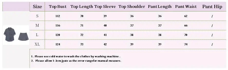 Aiertu  -  Fake Denim Fashion Spring Summer Outfits 2025 New Lapel Blouse Top And Short Skirt Two Piece Set Streetwear Shirts + Pleat Skirt Aiertu