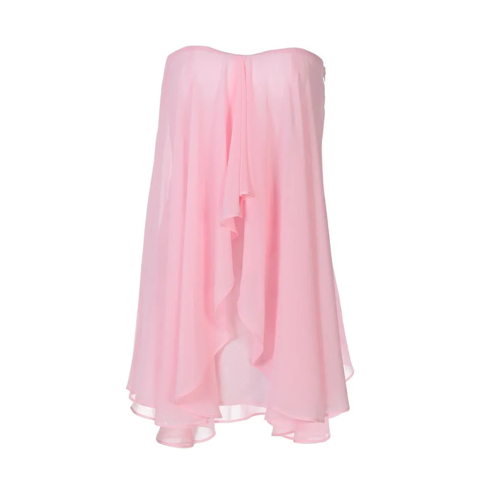 Aiertu  -  Solid Mesh Loose Dresses for Women Strapless Sleeveless Temperament Minimalist Dress Female Fashion Aiertu
