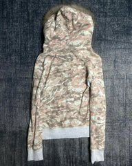 Aiertu  -  Korean Style Light Colour Camouflage Element Aesthetic Warm Hoodies Slim Fit Winter Street Retro Simplicity Cardigan Women Tops Aiertu