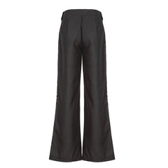 Aiertu  -  Y2K Women Striped Suit Pants Fashion Spring Casual High Street Vintage Slim Flare Trousers Office Lady Basic Outfits Aiertu