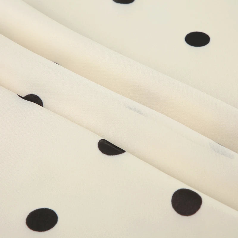 Aiertu  -  Fashion Polk Dot Printed Edible Tree Fungus Trim Skirts Women Holidays Zipper-Up Mesh Half Double Layers Bottoms 2026 Aiertu