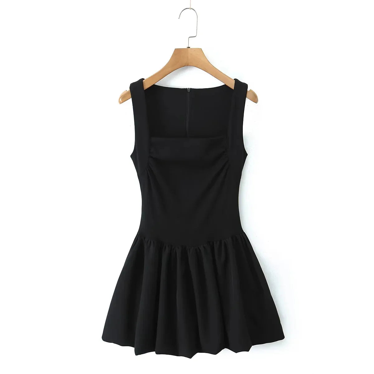 Aiertu  -  Spring New Pink Sweet Mini Dress Women Square Collar Sleeveless Short A-line Vestidos Elegant Fashion Casual Female Dresses 2025 Aiertu