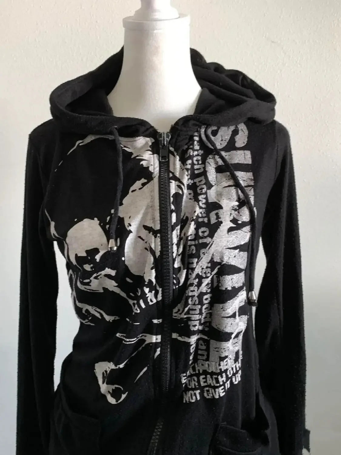 Aiertu  -  Y2K Harajuku Oversized Pattern Print Fashion Design Gothic Sports Hoodie Casual Loose Thick Jacket Harajuku Jacket Aiertu