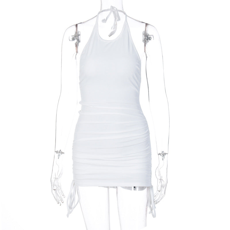 Aiertu - Sexy Round Neck Short Dress Aiertu