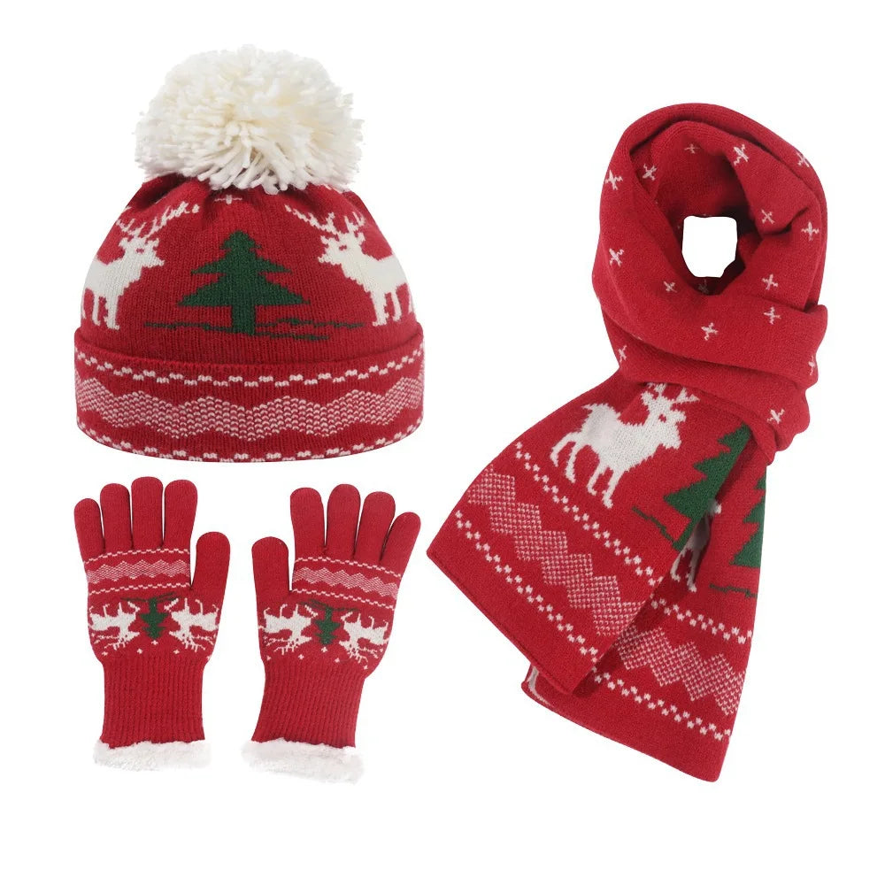 Aiertu  -  Christmas Beret Women's Hand-embroidered Wool Felt Hat for Autumn Winter New Holiday Cute Red Green Painter Hat Warm Pumpkin Hat Aiertu