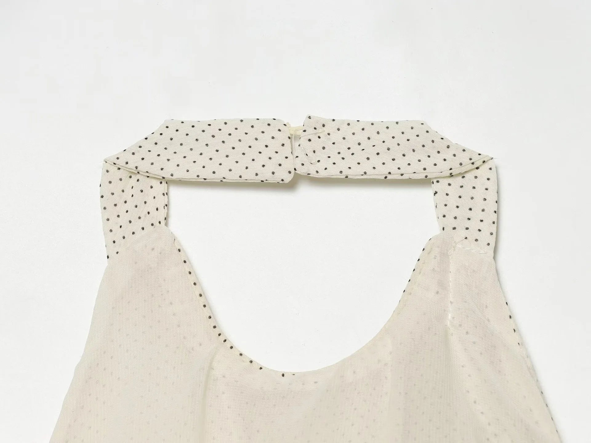 AIERTU  -  French Style Polka Dot Halter Dress Women Elegant Draped Backless Sleeveless Dresses Summer Chic Asymmetrical Mini Dress Aiertu