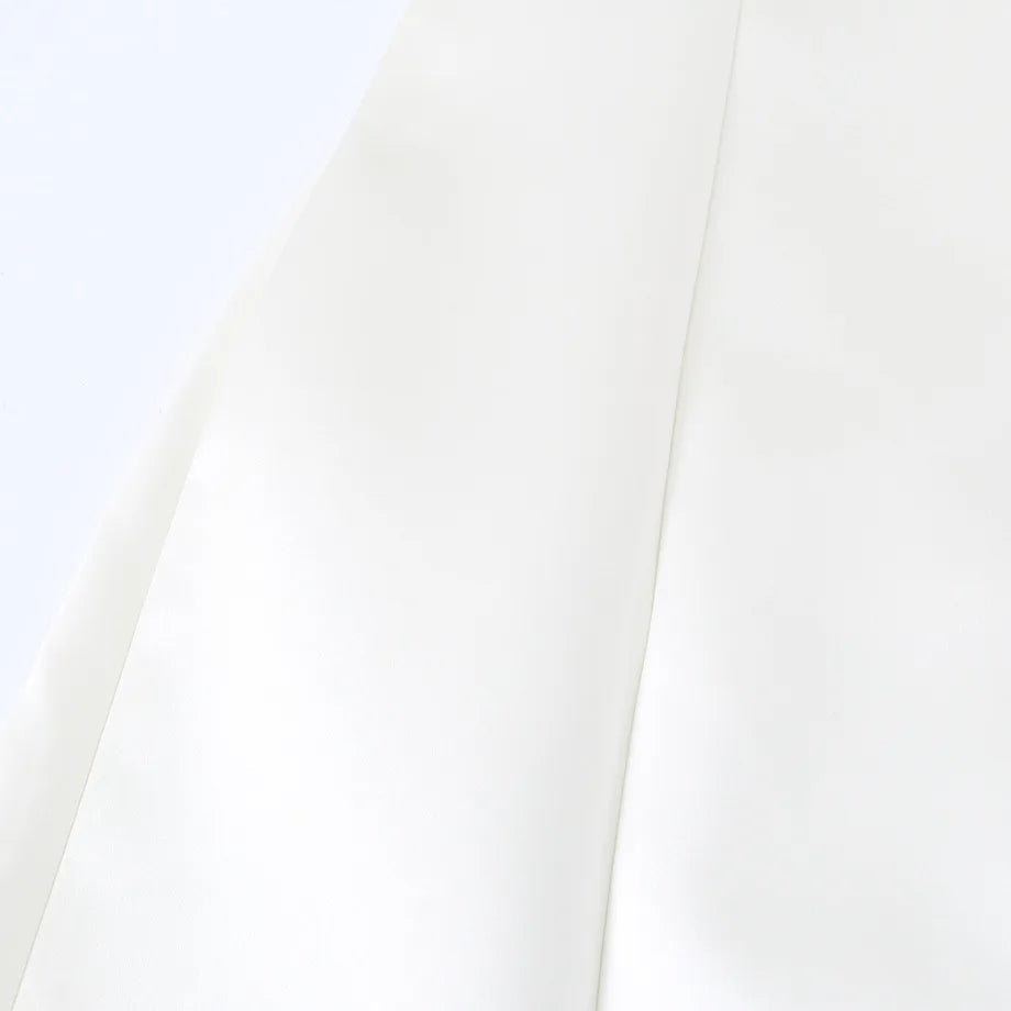 AIERTU  -  Women Modern Cheongsam Dress Frog Button White Satin Qipao Cap Sleeve Bodycon Mini Dresses Elegant Chic New Chinese Style Aiertu