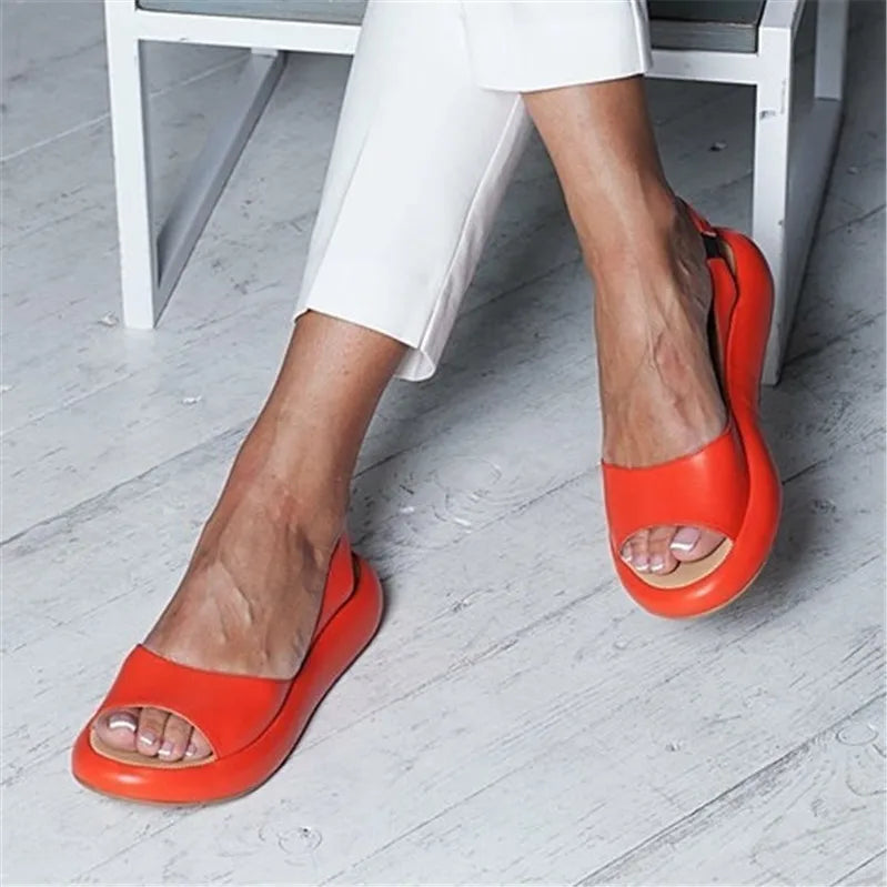 Aiertu Ladies Sandals 2024 Summer comfort Sandals Fashion closed Toe Fish Mouth plus Size platform Sexy Women Sandals Aiertu