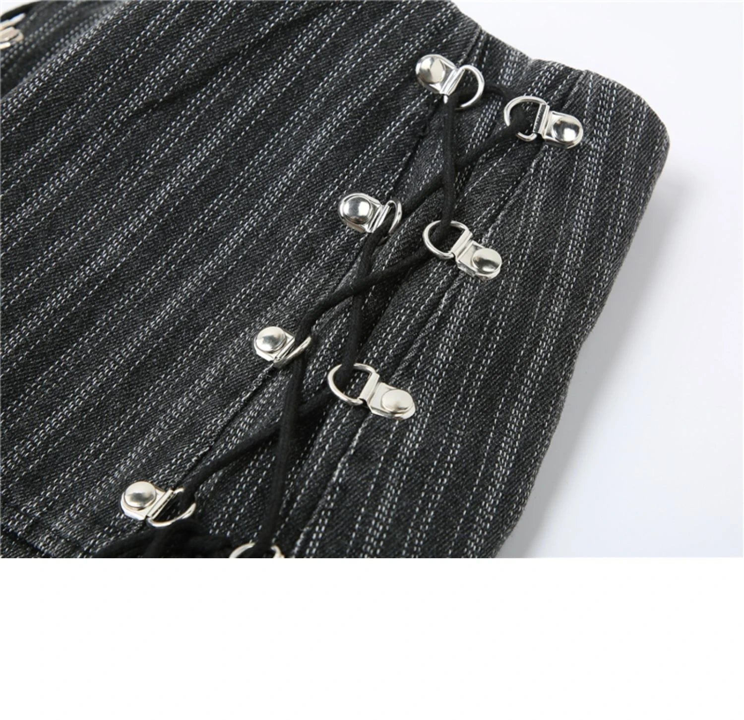 Aiertu Y2k Pleated Skirt Women Sexy High Waist Grey Stripe Bandage Mini Skirts Summer New A Line Skirt Vintage Harajuku Streetwar Aiertu