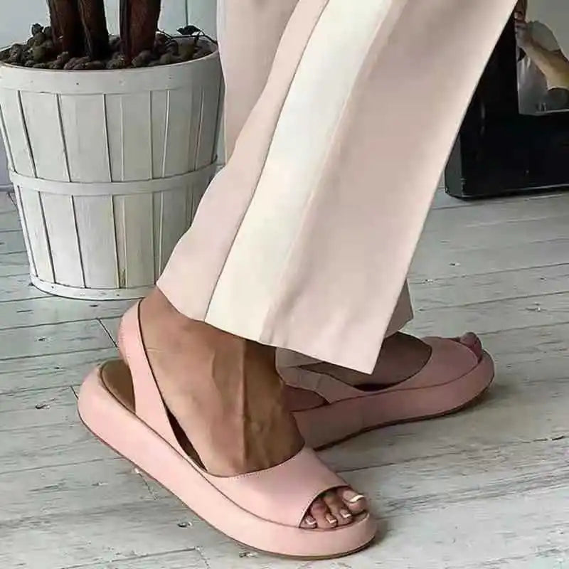 Aiertu Ladies Sandals 2024 Summer comfort Sandals Fashion closed Toe Fish Mouth plus Size platform Sexy Women Sandals Aiertu