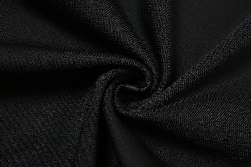 AIERTU  - Summer Dress Spaghetti Straps Halter Deep V Neck Cut Out Long Side Split Dresses For Women Sexy Party Vestidos Black Aiertu