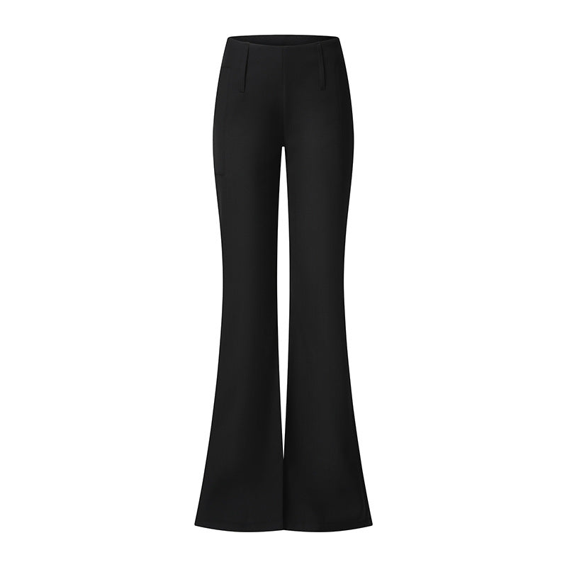 Aiertu fashion outfits High-Grade Casual Pants for Women Autumn and Winter Low Waist Slim Fit Comfortable Fashion Single Pants Fleece-lined Suit Pants aiertu