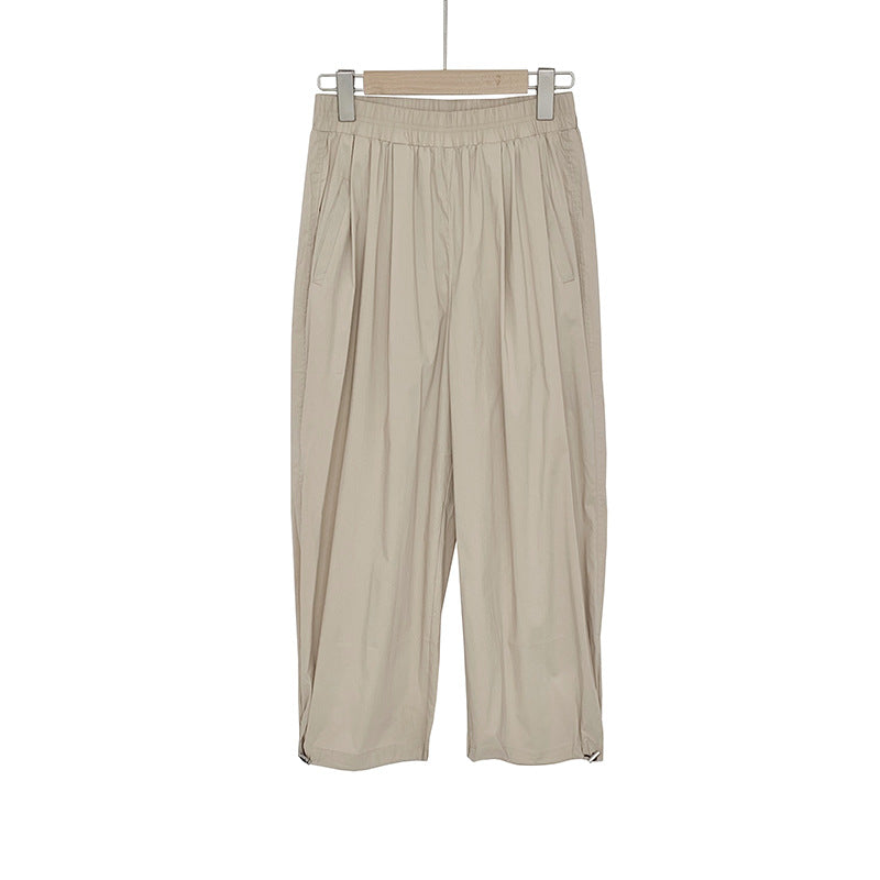 Aiertu Trousers Drawstring Casual Pants Summer Korean Style Loose Casual Pants Trousers aiertu
