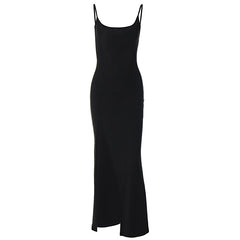 Aiertu prom dresses Women's Clothing Autumn Sexy Mesh Backless off-the-Shoulder Sling Split Hip Bag Dress Women aiertu