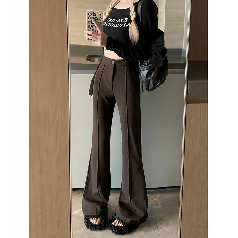 Aiertu joker costume female outfit Autumn Casual Pants Suit Pants Women's Micro Horn Slimming Slim Mop Pants aiertu
