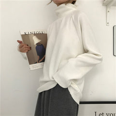 Aiertu comfy outfits winter Autumn and Winter De Velvet Fabric Basic Loose Long-Sleeved T-shirt Women's Raglan Sleeve Top Bottoming Shirt aiertu