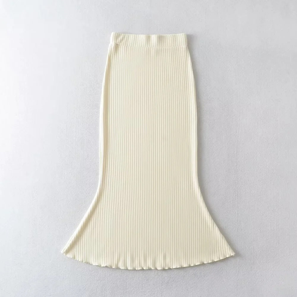 Aiertu fashion outfits Gentle Sheath Fishtail Skirt for Women Spring Ins Blogger High Waist Slim Mid-Length Skirt aiertu