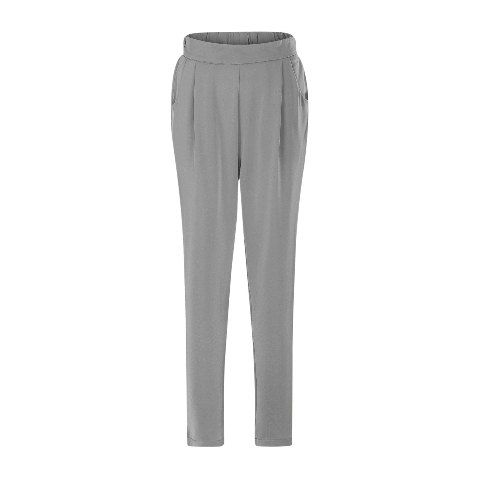 Aiertu business casual outfits for women Women's Satin High Waist Trousers Artificial Silk Pocket Loose Casual Pants aiertu