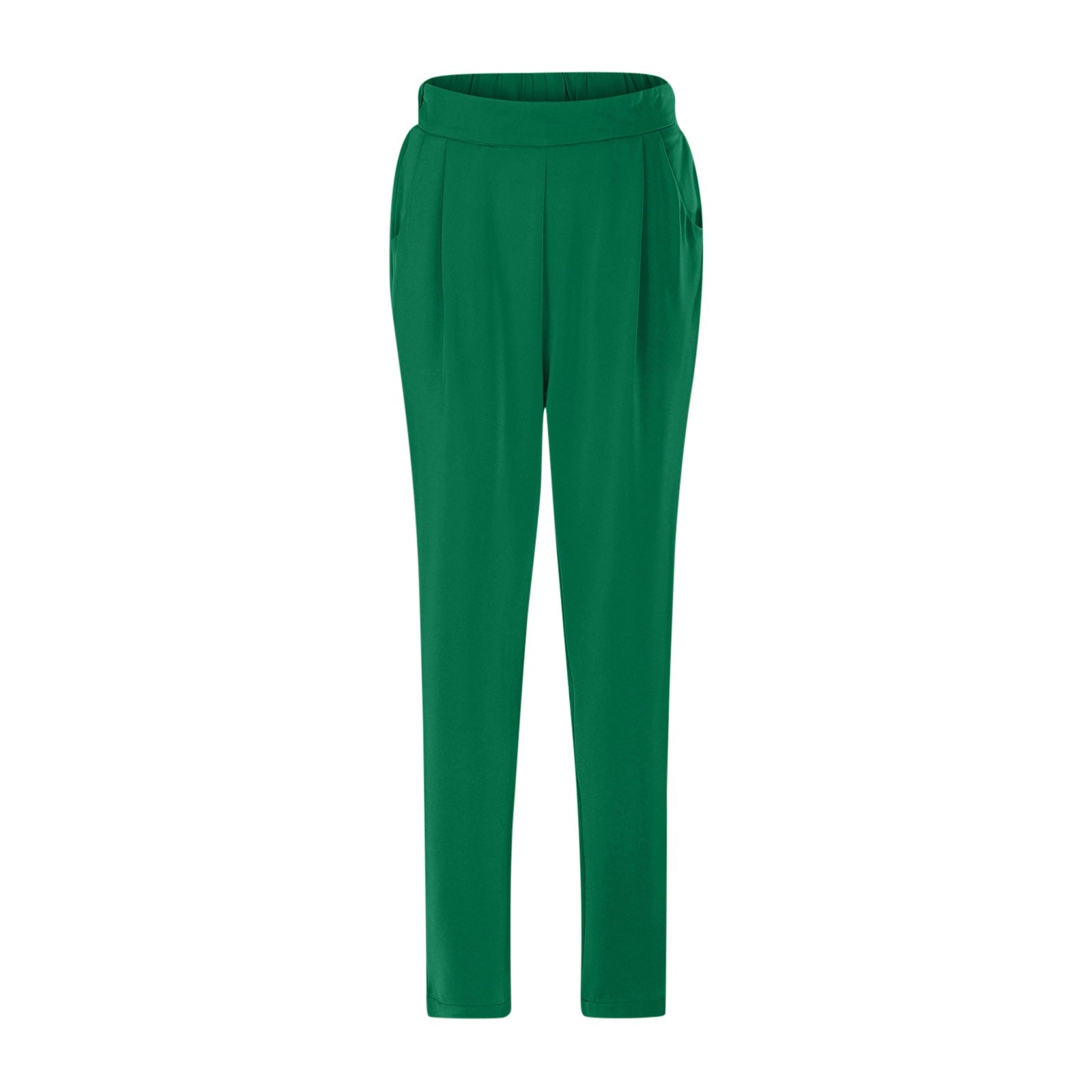 Aiertu business casual outfits for women Women's Satin High Waist Trousers Artificial Silk Pocket Loose Casual Pants aiertu