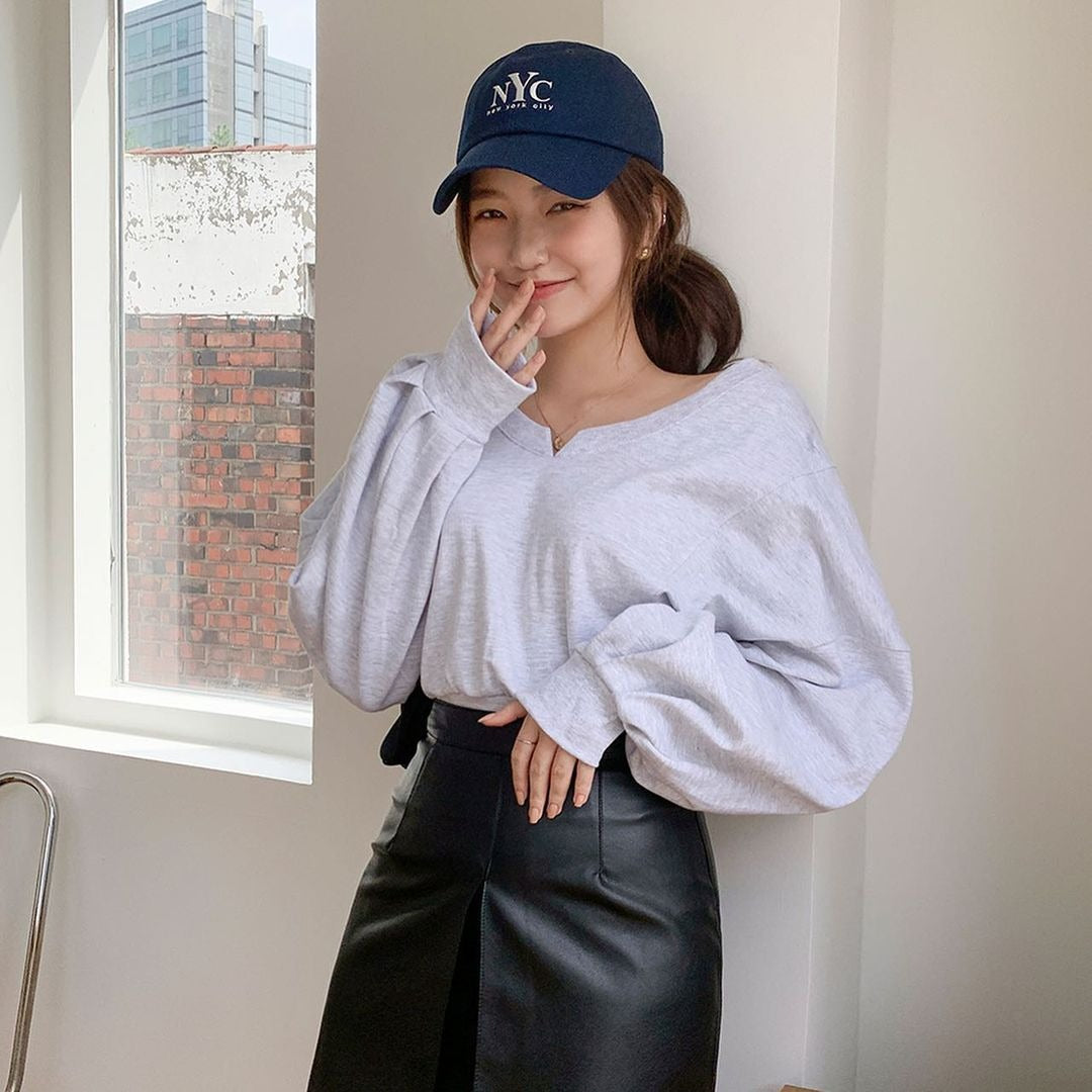 Aiertu fashion outfits round Neck Pullover Waist-Tight Long-Sleeved Sweater Women's Spring and Autumn Casual Niche Short Slim Top aiertu