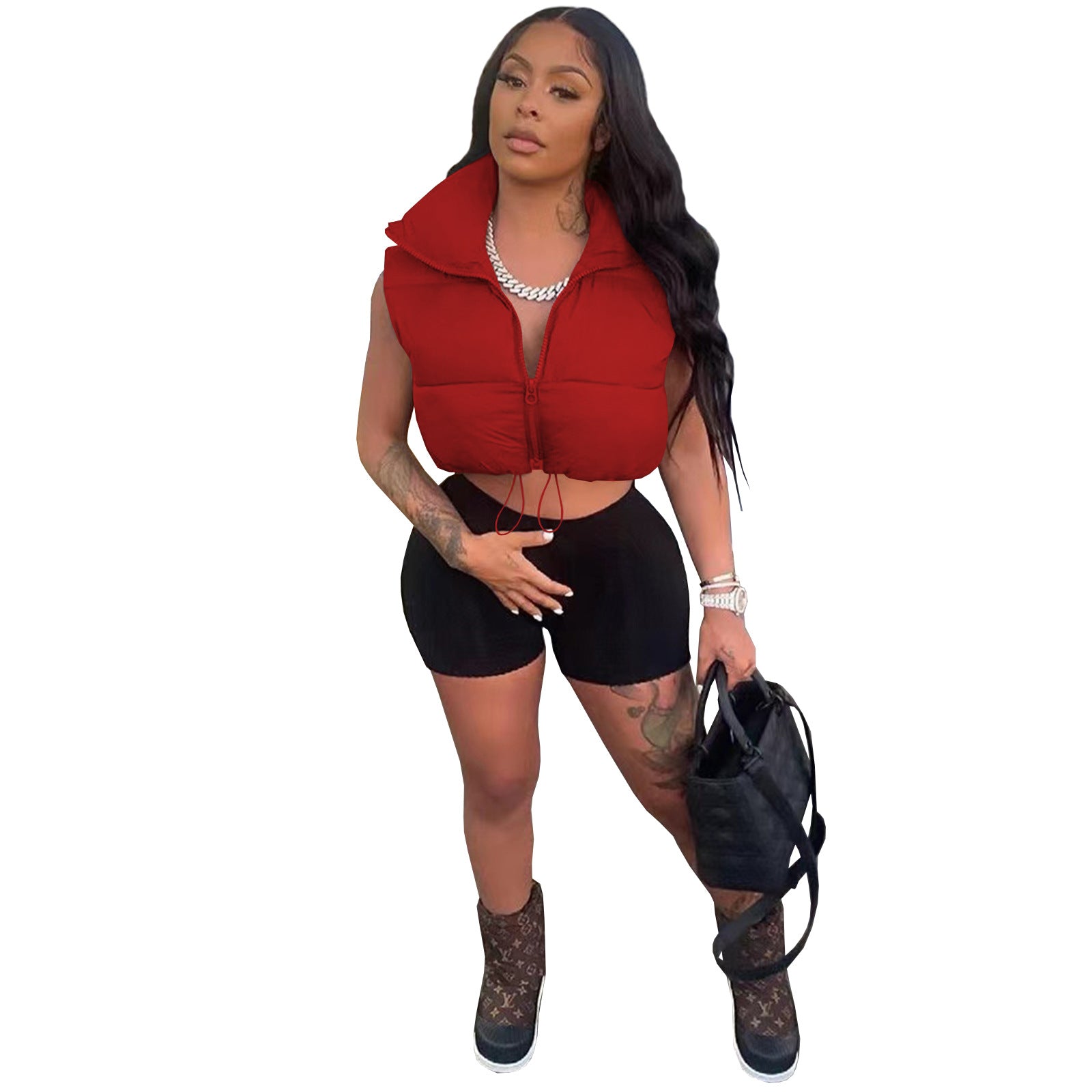 Aiertu datenight fall outfits Women's Winter Fashion Casual Solid Color Vest Coat aiertu