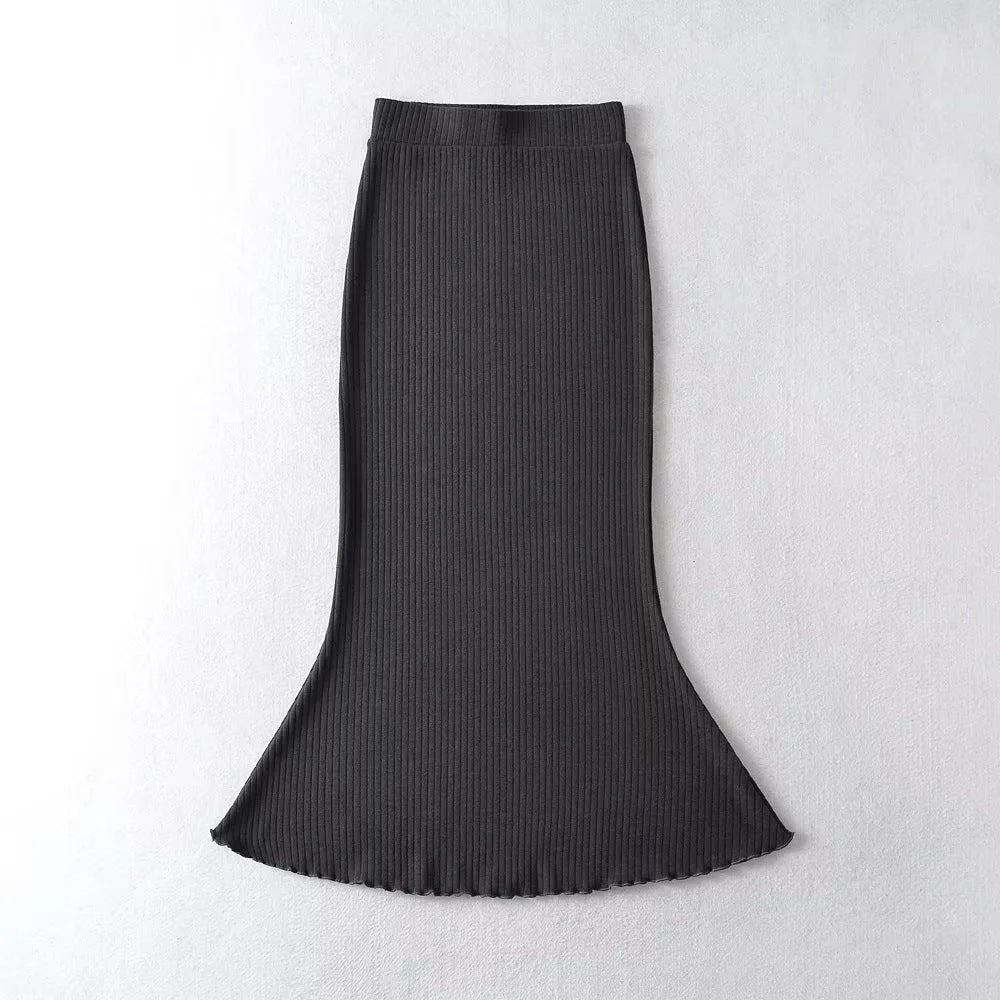 Aiertu fashion outfits Gentle Sheath Fishtail Skirt for Women Spring Ins Blogger High Waist Slim Mid-Length Skirt aiertu