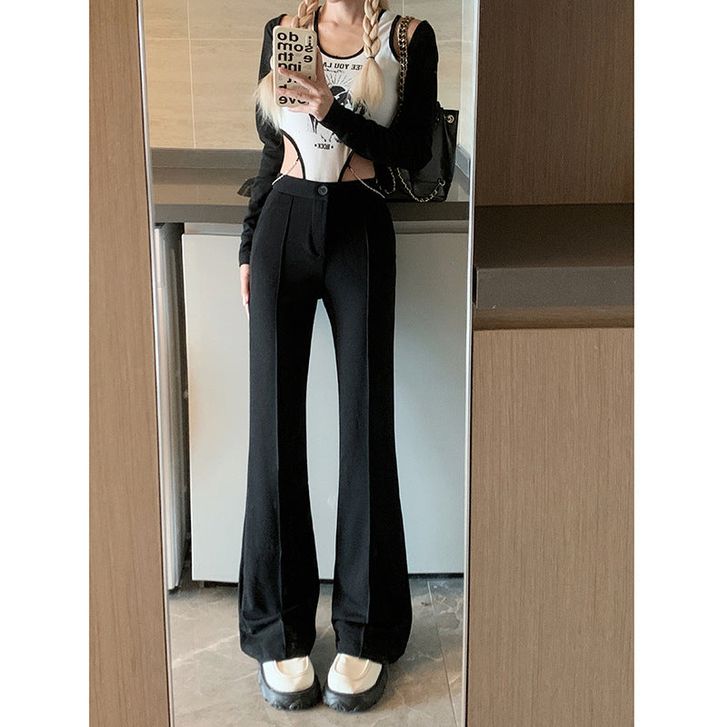 Aiertu joker costume female outfit Autumn Casual Pants Suit Pants Women's Micro Horn Slimming Slim Mop Pants aiertu