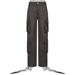 Aiertu outfits Autumn and Winter Women's Clothing American Street Hip Hop Style Denim Overalls Casual Pants Fashion aiertu