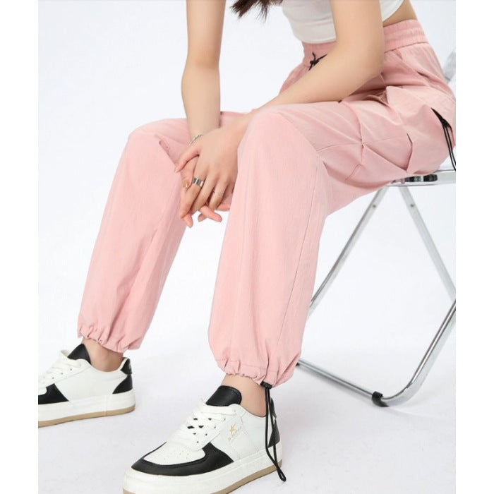 Aiertu concert outfit Women's Wide-Leg Pants Spring and Summer Niche Loose Slimming High Street Multi-Pocket Straight Overalls aiertu
