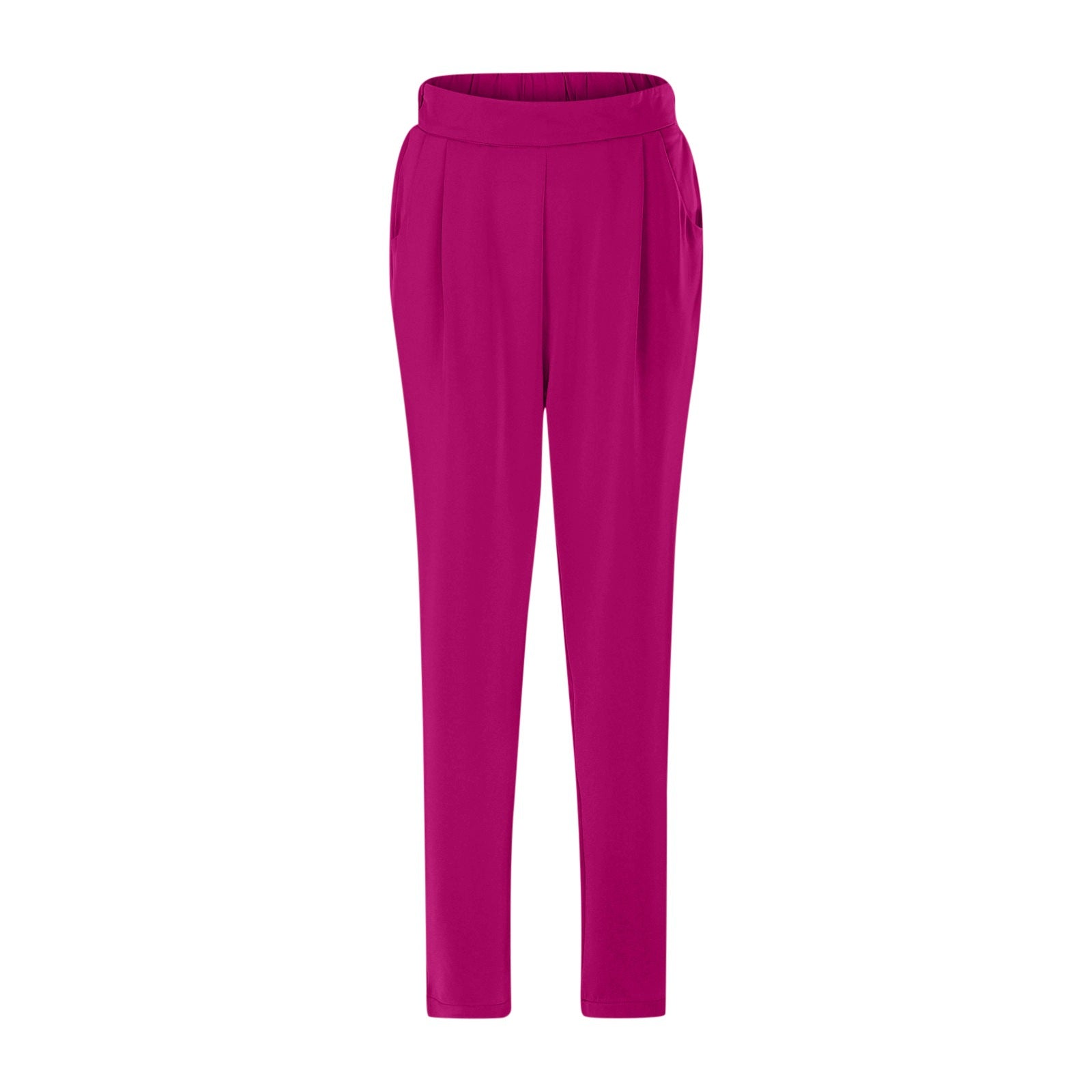 Aiertu business casual outfits for women Women's Satin High Waist Trousers Artificial Silk Pocket Loose Casual Pants aiertu
