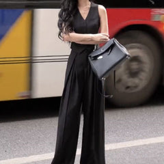 Aiertu Black Chanel Style Suit Vest Women's Summer Thin High-End Fashionable Vest Sleeveless Top aiertu