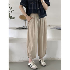 Aiertu Trousers Drawstring Casual Pants Summer Korean Style Loose Casual Pants Trousers aiertu