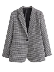 Aiertu church outfit Spring Lazy Style 3 Colors One Button Casual Loose Suit Jacket aiertu