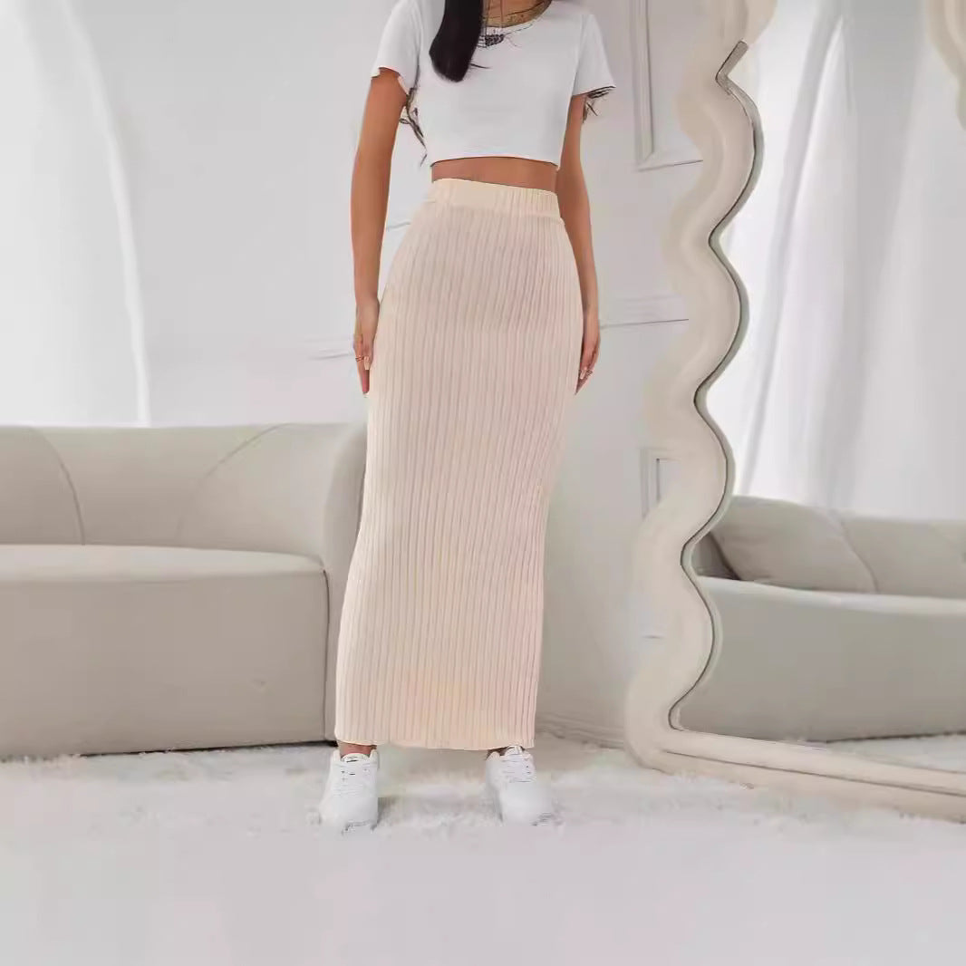 Aiertu fashion outfits Skirt Women's Hip High-Grade Elastic Waist Spring and Autumn French Style Women's Clothing aiertu