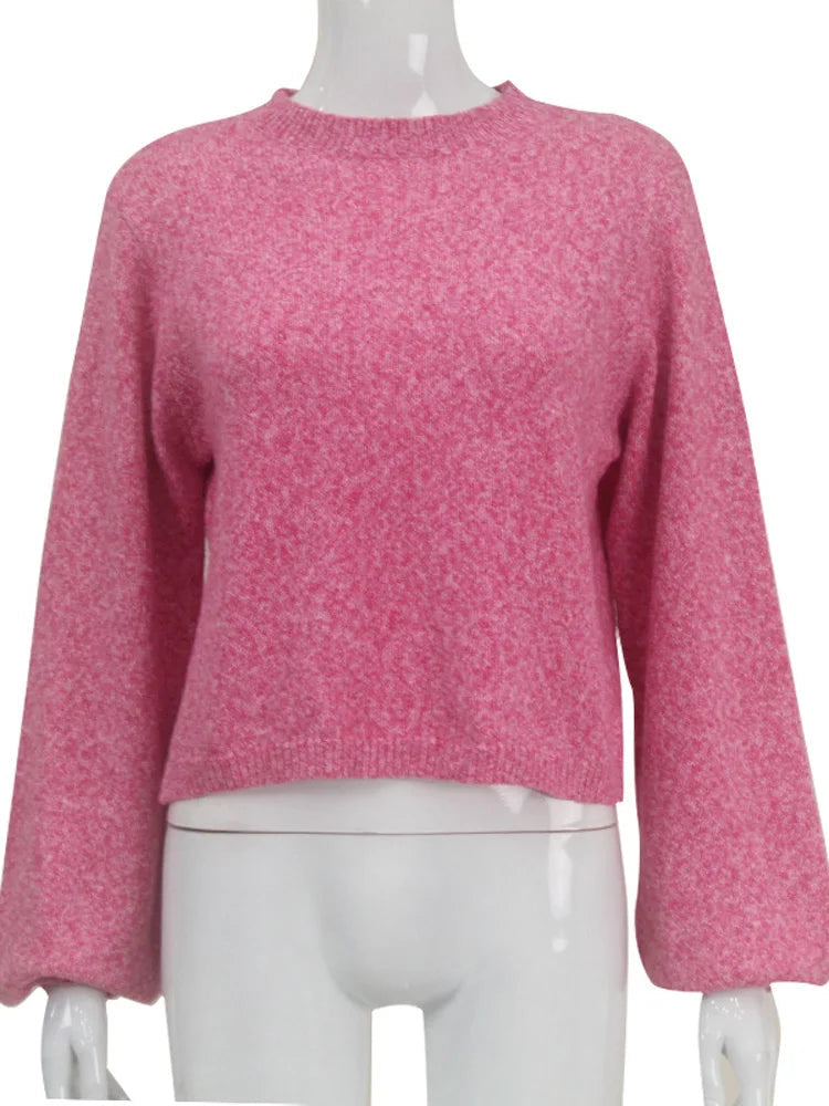 AIERTU  -  Lace-Up Backless Sweater Pullover For Women Sexy Long Sleeve Fashion Turtleneck Loose Bandage High Street Camisola Top New Aiertu