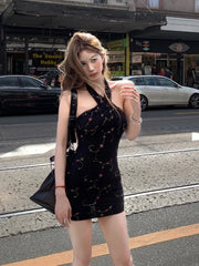 Aiertu Summer Women 2000s Y2k Clothing Casual Bodycon Sexy Dress  Vintage Elegant Mini Dress Even Party Korean Fashion Chic Sleeveless Aiertu