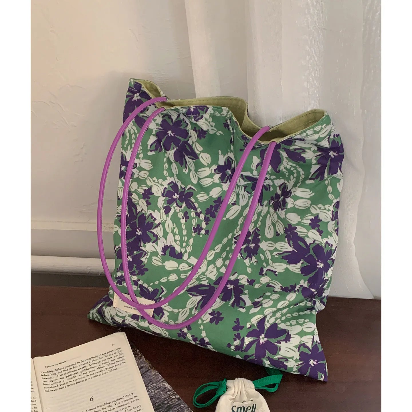 AIERTU  -  Flower Canvas Underarm Bag for Women New Fashionable New Chinese Style Large Capacity Cloth Bags Aiertu