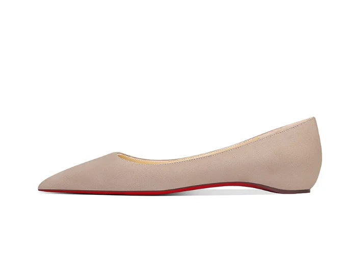 AIERTU  -  Autumn New Pointed Temperament, Small and Fresh, Inner Height Increasing Matte Flat Shoes, Women's Shallow Mouth Single Shoes Aiertu