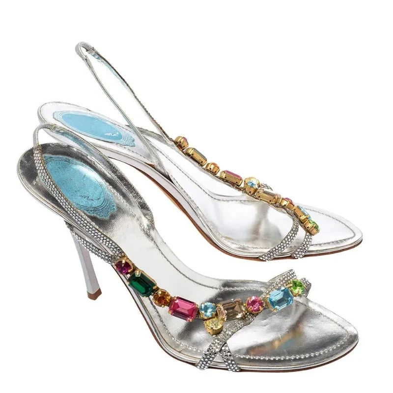 AIERTU  -  Luxury Womens Shoes Exquisite Rhinestone High Heeled Sandals for Woman Fashion Model Casual Shoes Designer Shoes Sandalias Mujer Aiertu