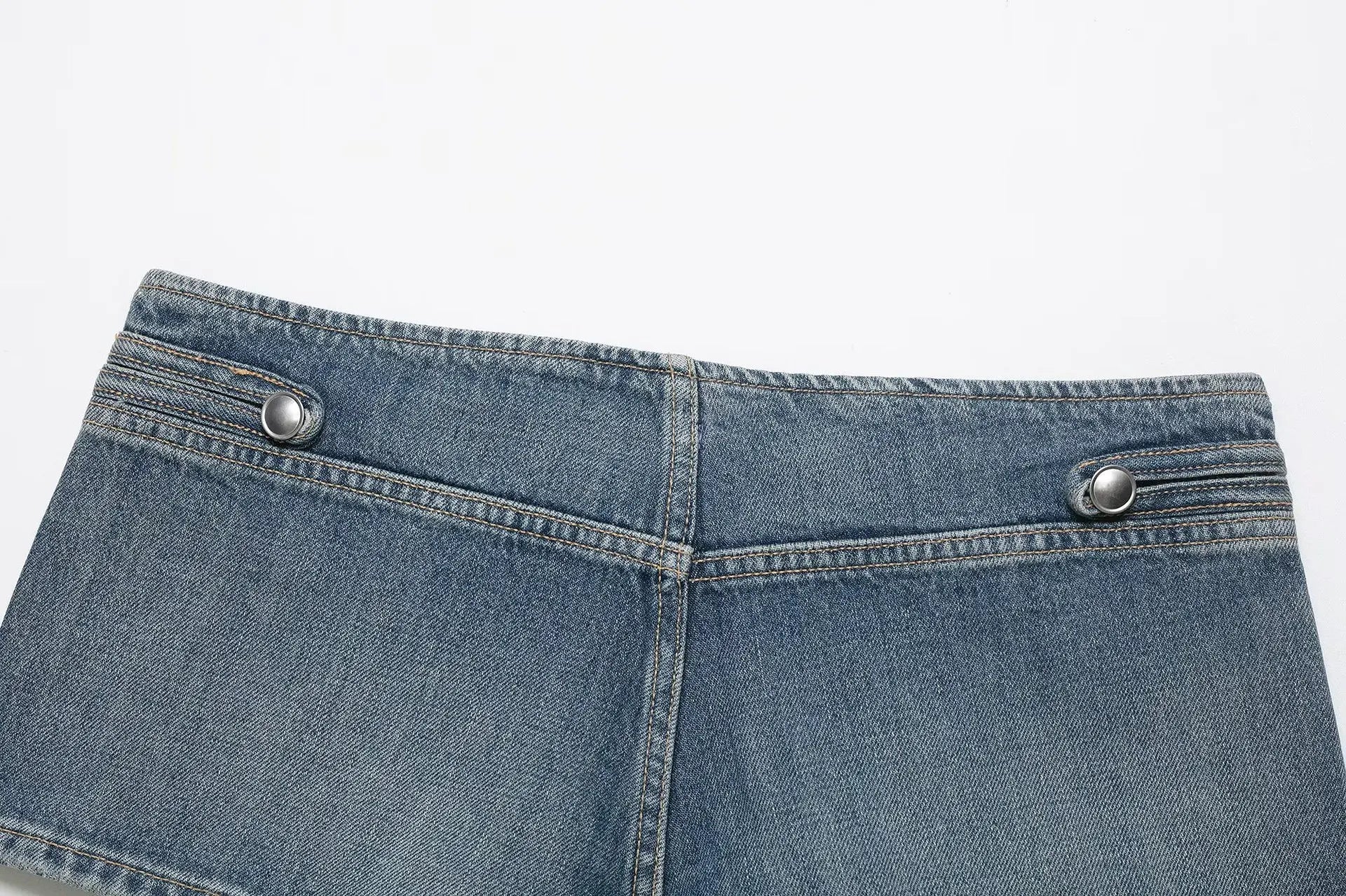 AIERTU  -  Low Waist Mini Denim Shorts Women's American Style Retro Wash Casual A-Line Hot Pants Summer Street Trend Sexy Girl Aiertu