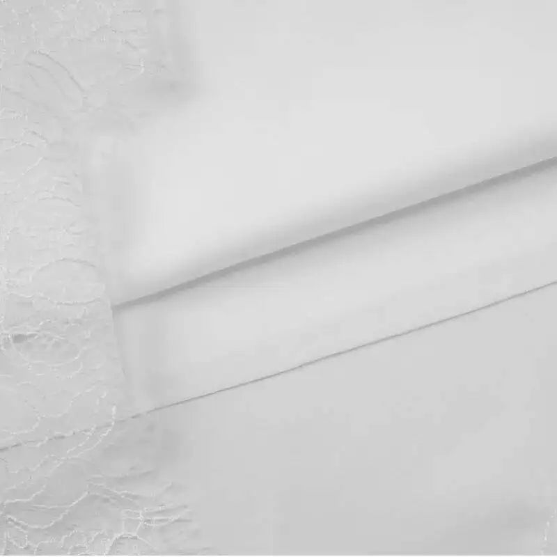 AIERTU  -  Sexy Strapless Satin Vest Irregular Lace Women's Top Summer Solid Color Loose Comfortable Lazy Daily Leisure Commuting White Top Aiertu