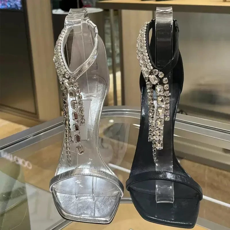 AIERTU  -  Fashion Women's Shoes Exquisite Rhinestone High Heeled Sandals for Woman Luxury Wedding Shoes Designer Shoes Sandalias De Mujer Aiertu