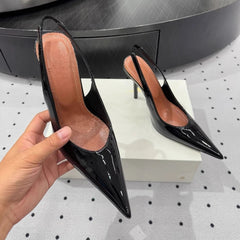 AIERTU  -  Fashion Summer New High Heels Women's Thin Heels Pointed Sexy Sandals Women's Empty Shoes Aiertu