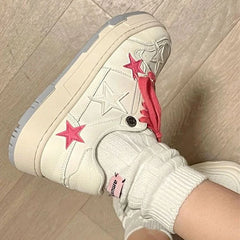 Aiertu Women Casual Sneakers Personalized Stars Skateboard Flat Comfortable Running Sport Shoe Tennis Trainers Walking Sneakers 35-40 Aiertu